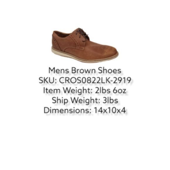 Steve Maddan Men\'s Brown Leather Lace Up Flat Shoes Size US 11.5M main image 6